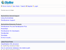 Tablet Screenshot of forum.skylinesoft.com